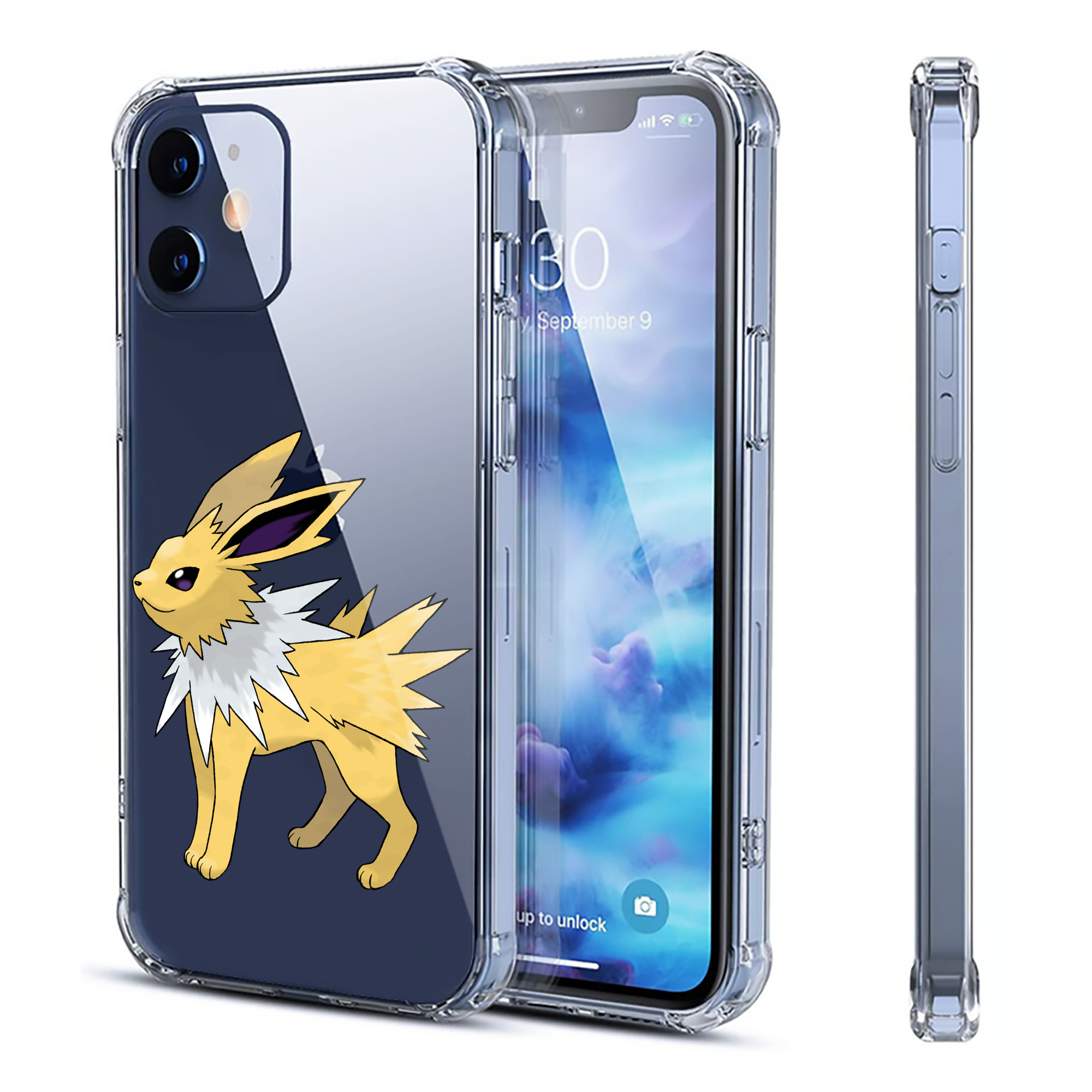 （画像用） ポケットモンスター Pokémon 【iPhone 12シリーズ対応】透明スマホケース（クリアソフトケース）